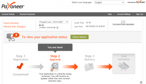 how to send money from payoneer account to payoneer card