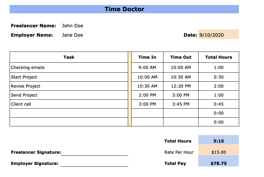 How To Fill Out A Timesheet In 7 Simple Steps 2022 Guide 