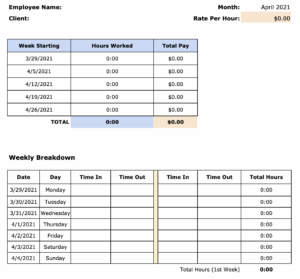 Business timesheet for call center: 2024 template, tools