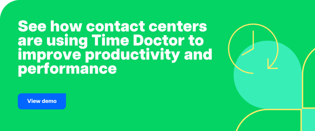 view demo-contact centres productivity and performance