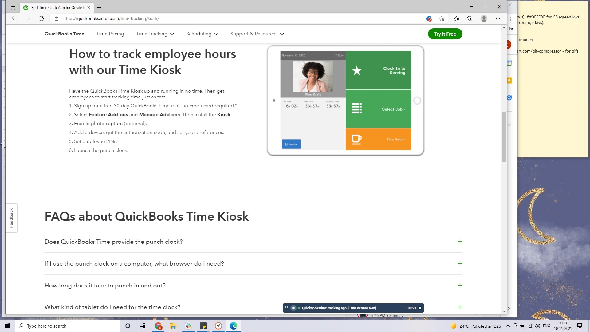 QuickBooks time tracking app review 2024 (pros, cons)