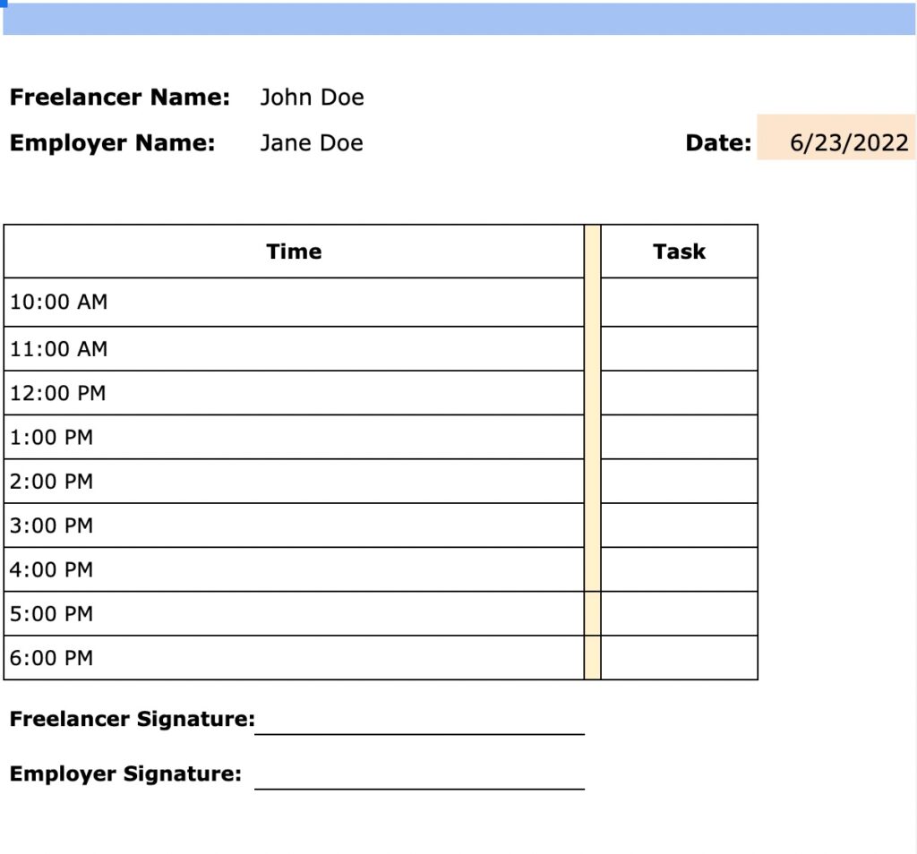 5 Free Hourly Schedule Templates PDF Excel And Word 