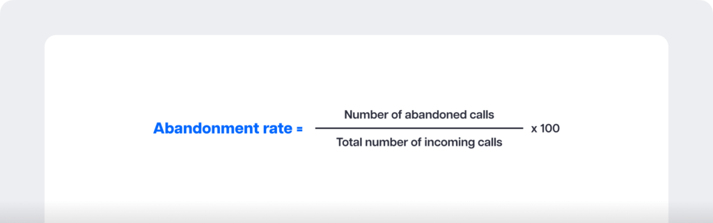 Abandonment rate