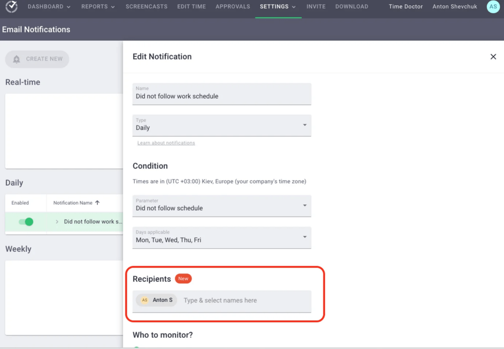 Managing email recipients