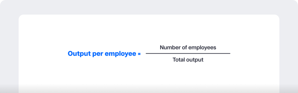 Output per employee