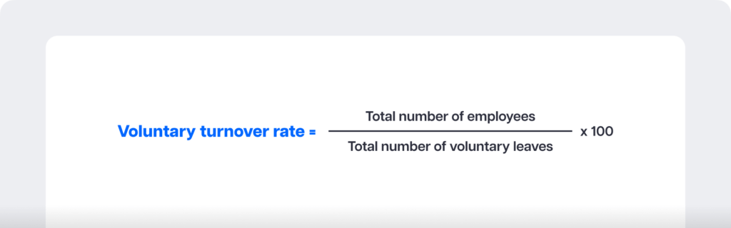 Voluntary turnover rate